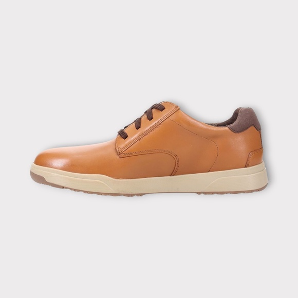 Mens Rockport Bronson Plain Toe Oxford in Tan Leather. CI9561 main image 4
